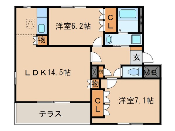 アヴァンティの物件間取画像